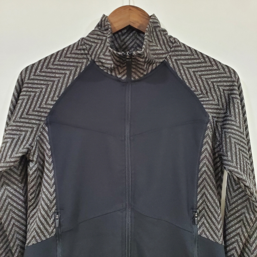 Champion Herringbone Zip-up Top Women's Size M - Picture 2 of 11